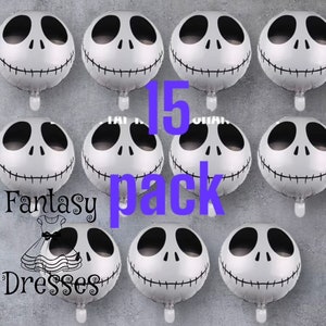 Jack Skellington Foil Birthday Party Balloons 15 Pack