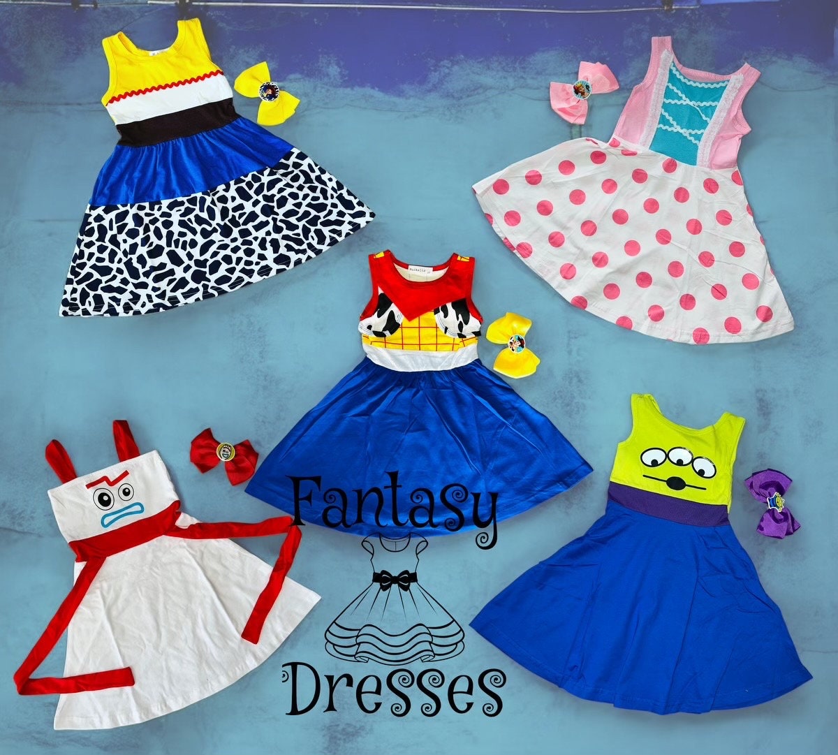 Toy Story Girl Characters Dress with Bow
