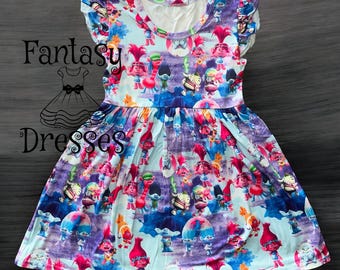 Trolls Girl Dress Poppy Dress