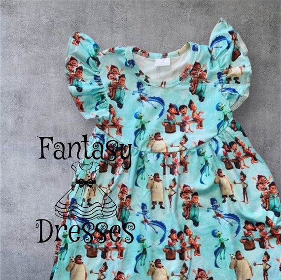 characters in blue dresses DÔEN Safia Dress main image 1