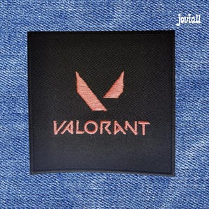 Parche del logotipo de Valorant: termoadhesivo o cosible