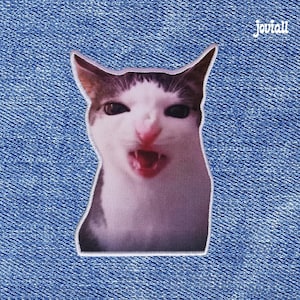 Parche de meme de Monkey Cat Luna: parche termoadhesivo o cosible