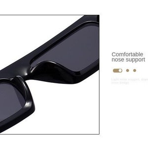 Unique MEN Square Black Sunglasses Trending Square Sunglasses Modern Style Sunglasses zdjęcie 3