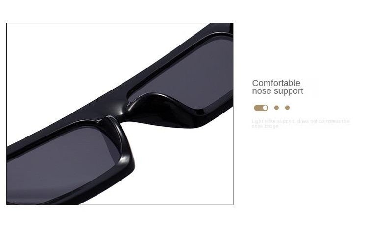 Unique MEN Square Black Sunglasses Trending Square Sunglasses Modern Style Sunglasses zdjęcie 3