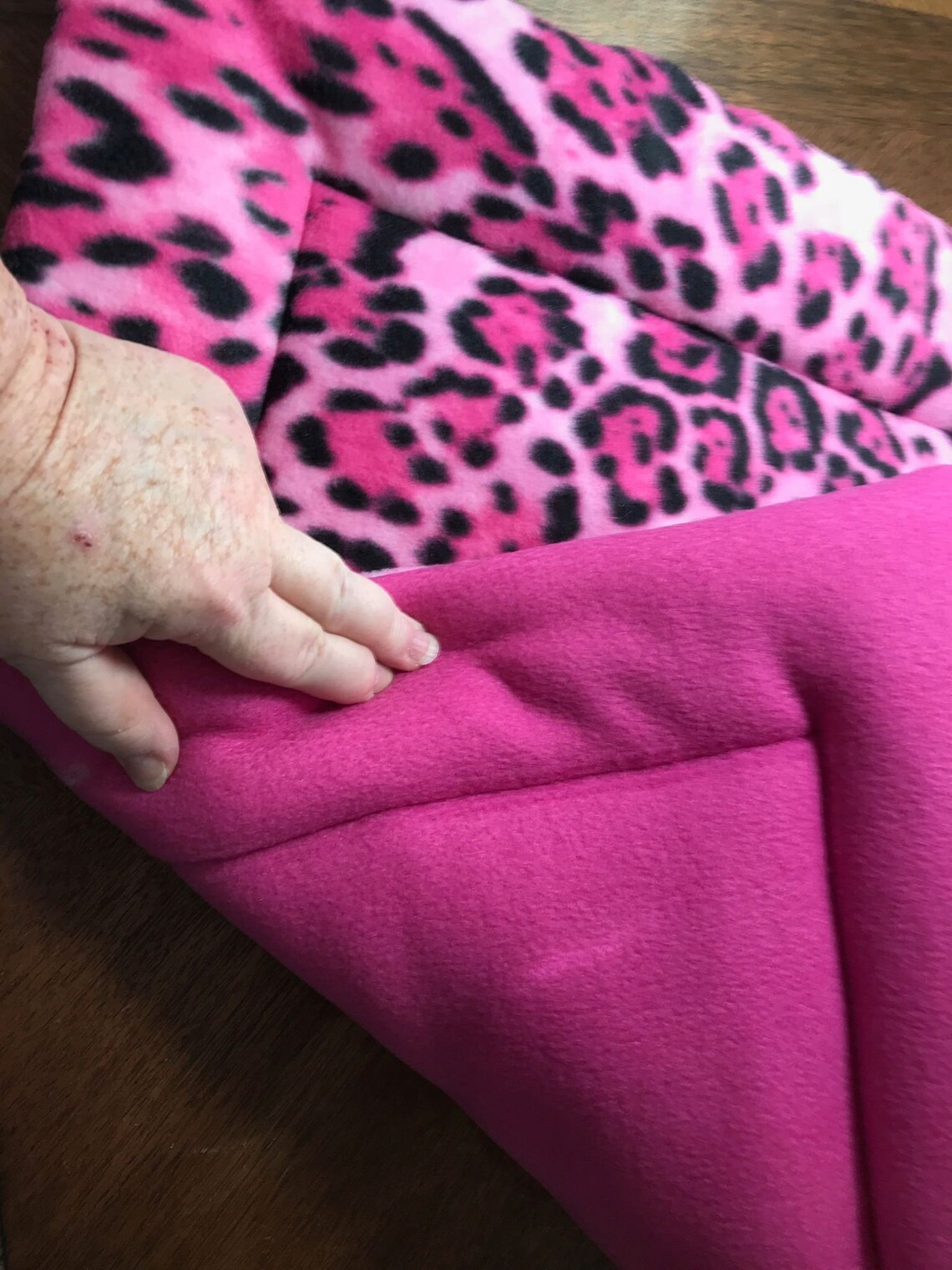 Pink Print Mat Crate Mat - Hot Pink on Pink Leopard Print - Etsy