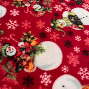 Snowmen on Red