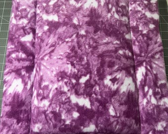 Crate Pad Purple Tie Dye Fleece