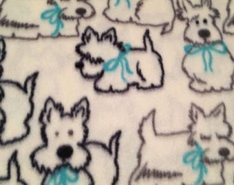 Scotties on Cream Anti-pill Fleece