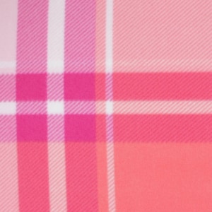 Bryce Pink & Peach Plaid Fleece Crate Pad