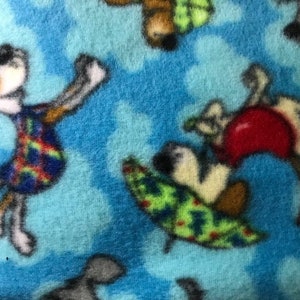 Crate Mat - Dogs in Raincoats - small 24 x 18