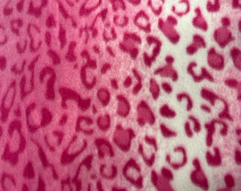Pink Leopard Print Anti-pill Fleece