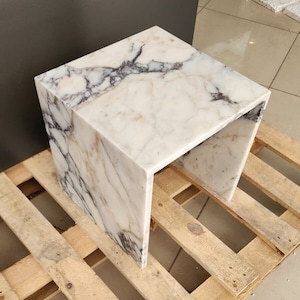 Calacatta Viola Marble Side Table, Coffee Table , Marble Coffee Table, Marble End Table , Marble Handmade Table, End Table, Free Shipping