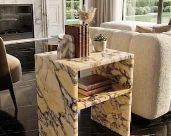 Calacatta Viola marmor sidobord