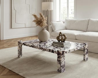 Calacatta Viola Marble Coffee Table , Marble Coffee Table, Marble End Table, Marble Coffee Table, Marble Side Table, Free Shipping
