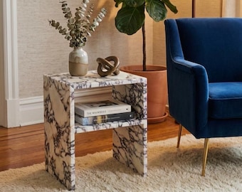 Calacatta Viola Marble Side Table, Coffee Table , Marble Coffee Table, Marble End Table , Custom Table, Marble Coffee Table, Side Table