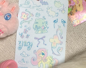 Fluttershy Sticker Sheet