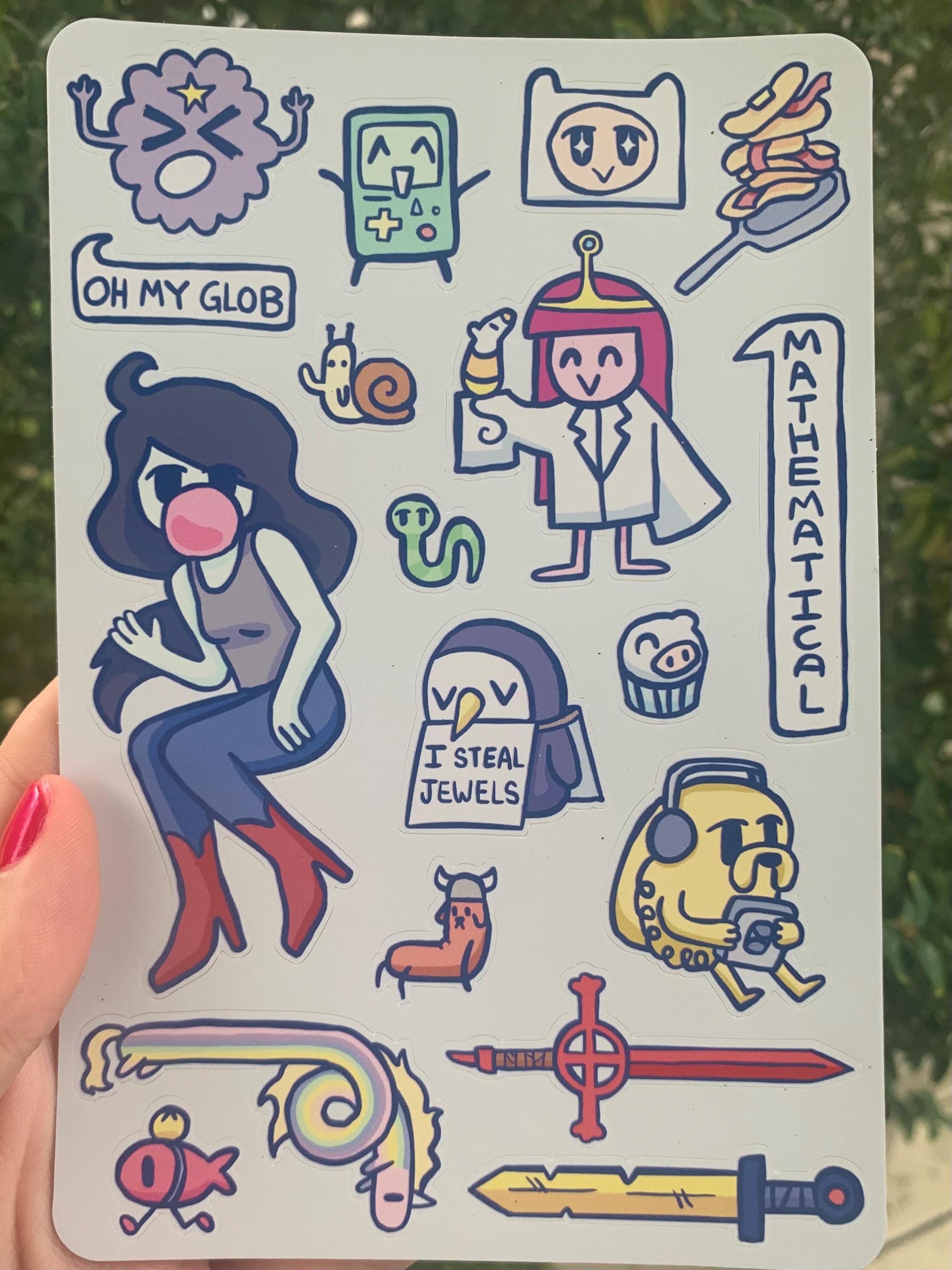 Adventure Time Sticker Sheet - Etsy