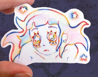 Pegatina de Star Girl