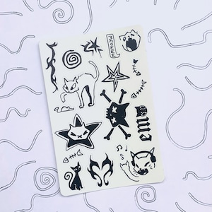 Emo Kitty Sticker Sheet image 4