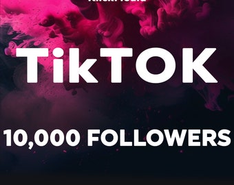 10,000 seguidores de TikTok - 10K Boost de seguidores de TikTok - Garantizado - Entrega rápida - Crecimiento instantáneo - Seguidores reales - Presencia en redes sociales