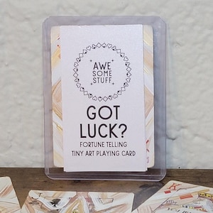 Fortune Telling Tiny Art Playing Cards | Bronze and Gold