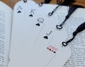 Handmade Playing Cards Tassel Bookmark