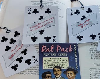 RAT PACK Playing Card Bookmark | CLUBS Tassel Bookmark