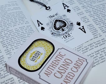 Playing Card Handmade Bookmark | Golden Nugget Las Vegas Tassel Bookmark