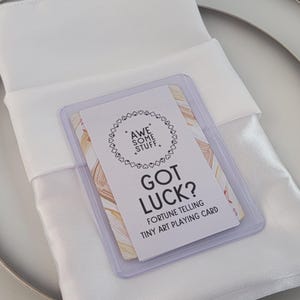 Fortune Telling Tiny Art Playing Cards | Bronze and Gold