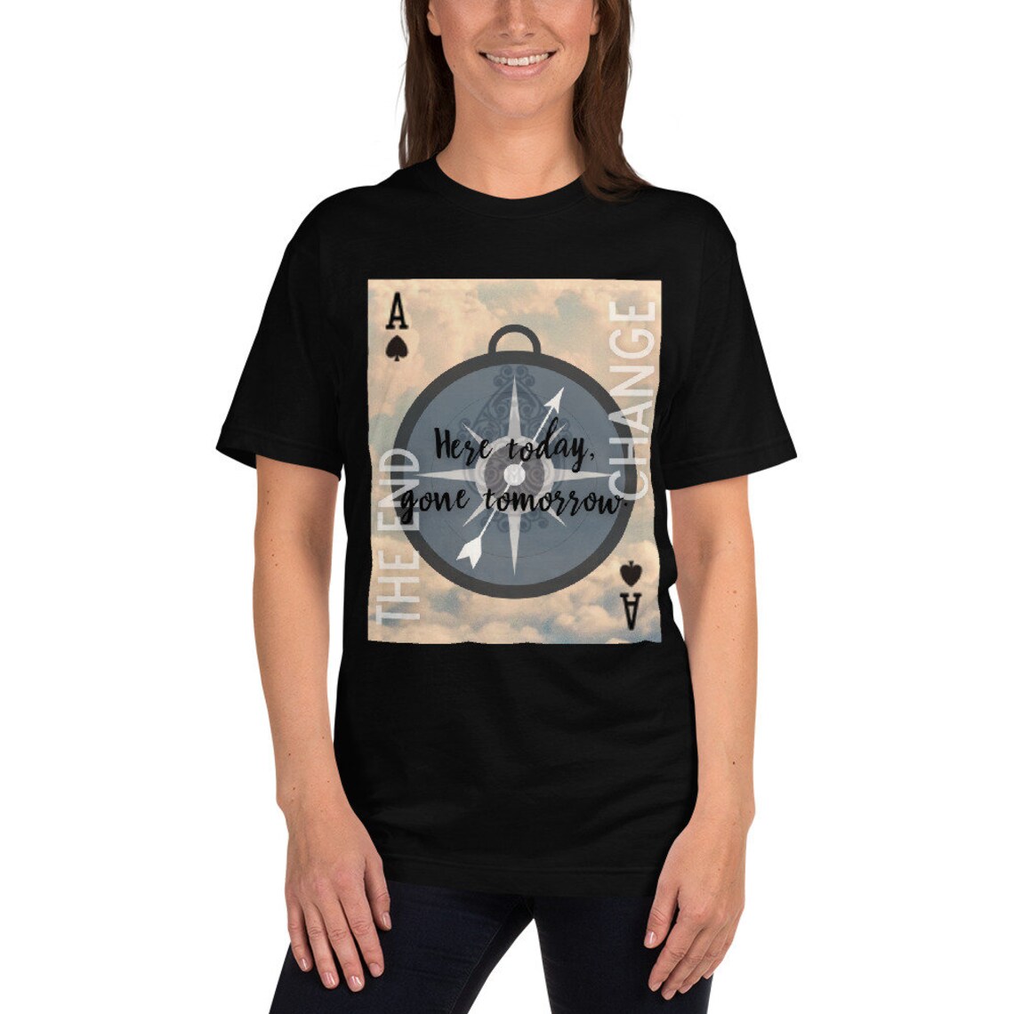 Ace of Spades Divination Meaning Playing Card Art on a Tshirt Etsy