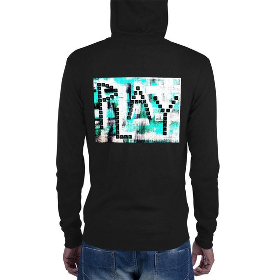 Play x Play Zip-Up Tech Hoodie - Heathered Black