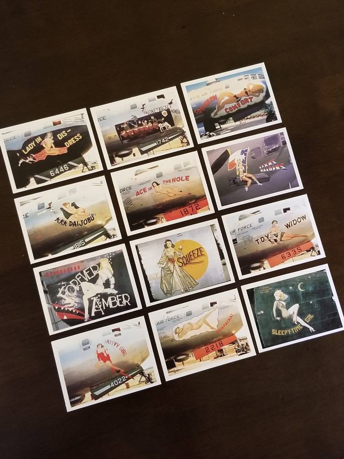 Vintage Aircraft Nose Art Cards 1992 Art Trading Cards | Etsy