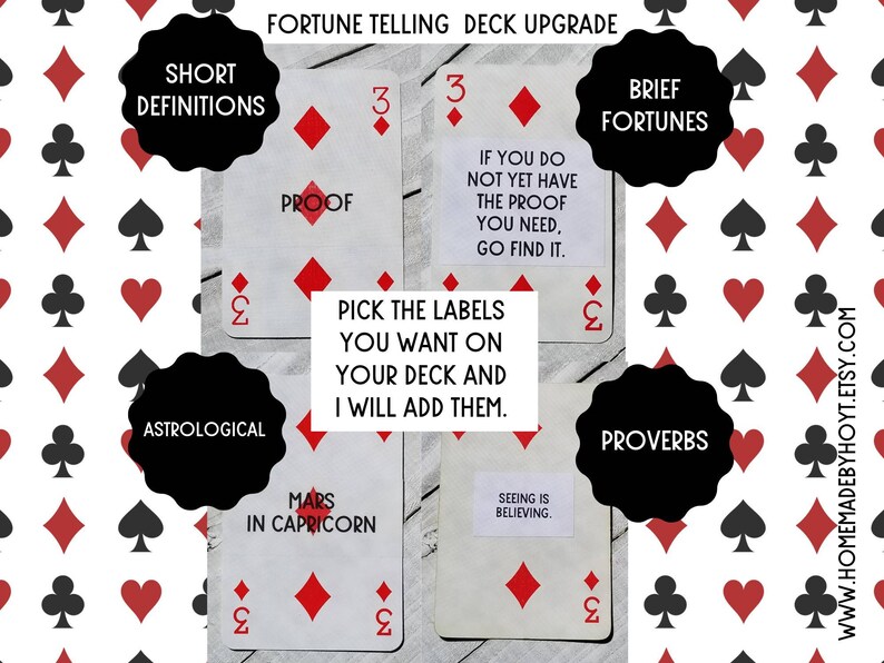 as a Fortune Telling Deck Price is Right Playing Cards Book Kit FREE SHIPPING Get it as is or with a WHAT?
