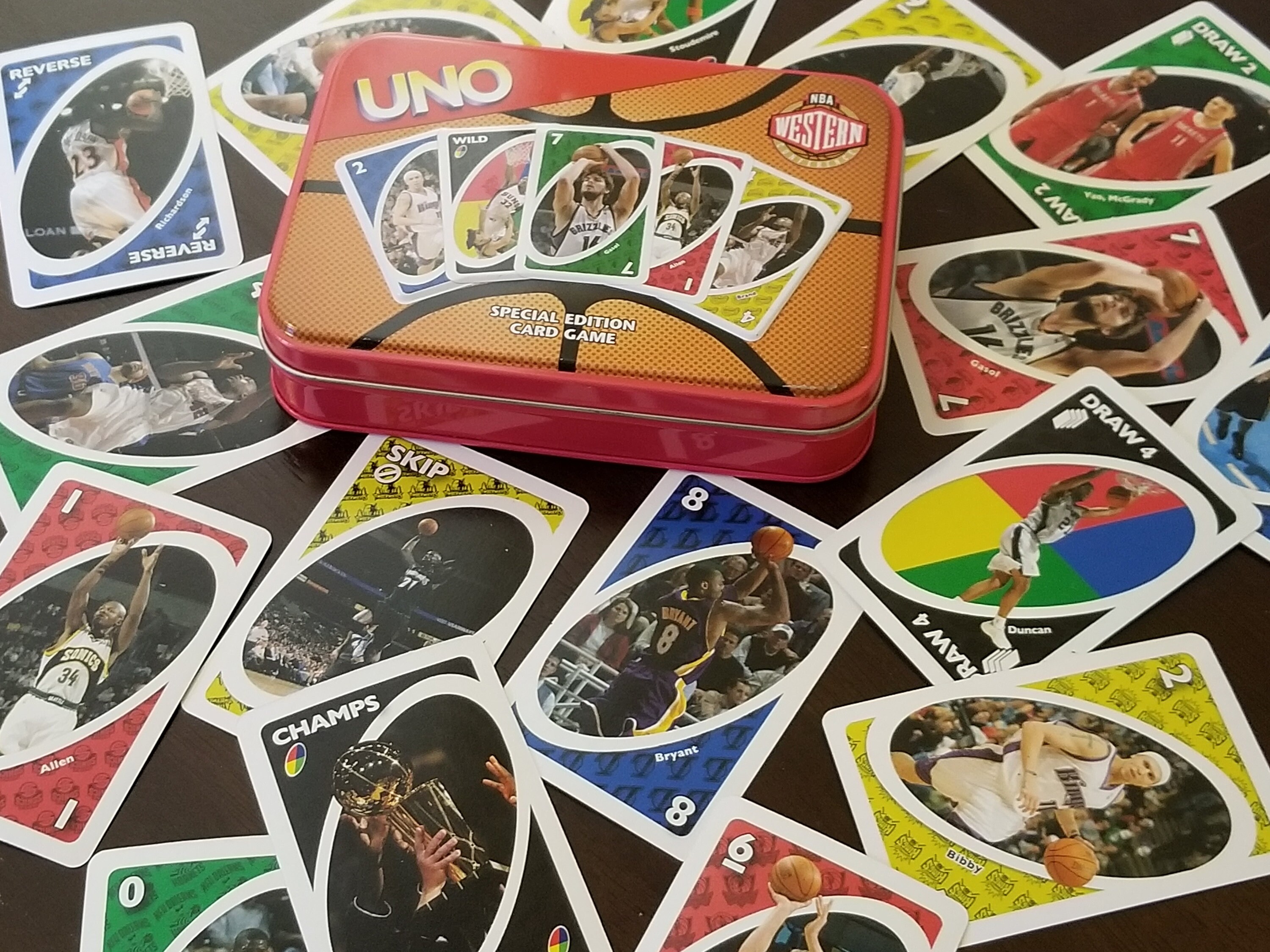 NBA Western Conference Uno Cards Buy Single Cards as Etsy