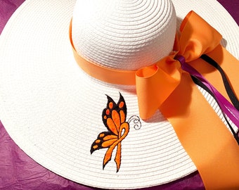 MS Multiple Sclerosis Floppy Hat MS Walk Hat Can be personalized