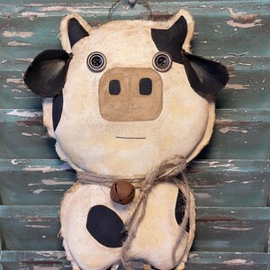 Rustic Cow - Primitive Decor - Hanging