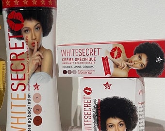 White Secret aufhellende Body Lotion 500ml, Serum & Seife