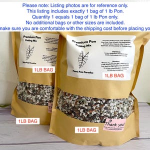 Pre-Washed PON Mix - 1 LB, Tropical Plant Growing Potting Mix, Semi-Hydro Potting Mix (1 LB) image 2
