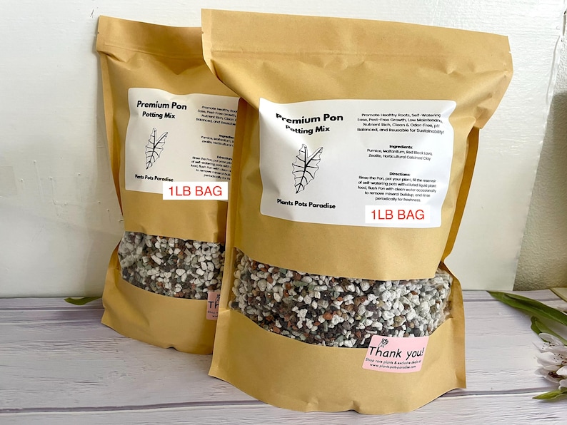 Pre-Washed PON Mix - 1 LB, Tropical Plant Growing Potting Mix, Semi-Hydro Potting Mix (1 LB) image 1