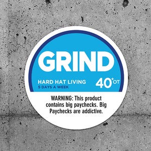 2 Pack - Hard Hat Sticker -Grind Lip Pillows- Check out our other sticker listings