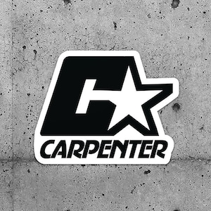 2 Pack - Hard Hat Sticker - Carpenter Starter- Check out our other sticker listings