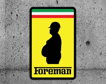 2 Pack - Hard Hat Sticker -Foreman - Check out our other sticker listings