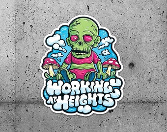 2 Pack - Hard Hat Sticker - HardHatLiving Working At Heights Sticker- Check out our other sticker listings