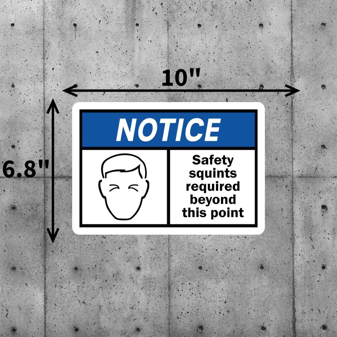 Big Tool Box Sticker - Safety Squints - Check Out Our Other Listings - Etsy