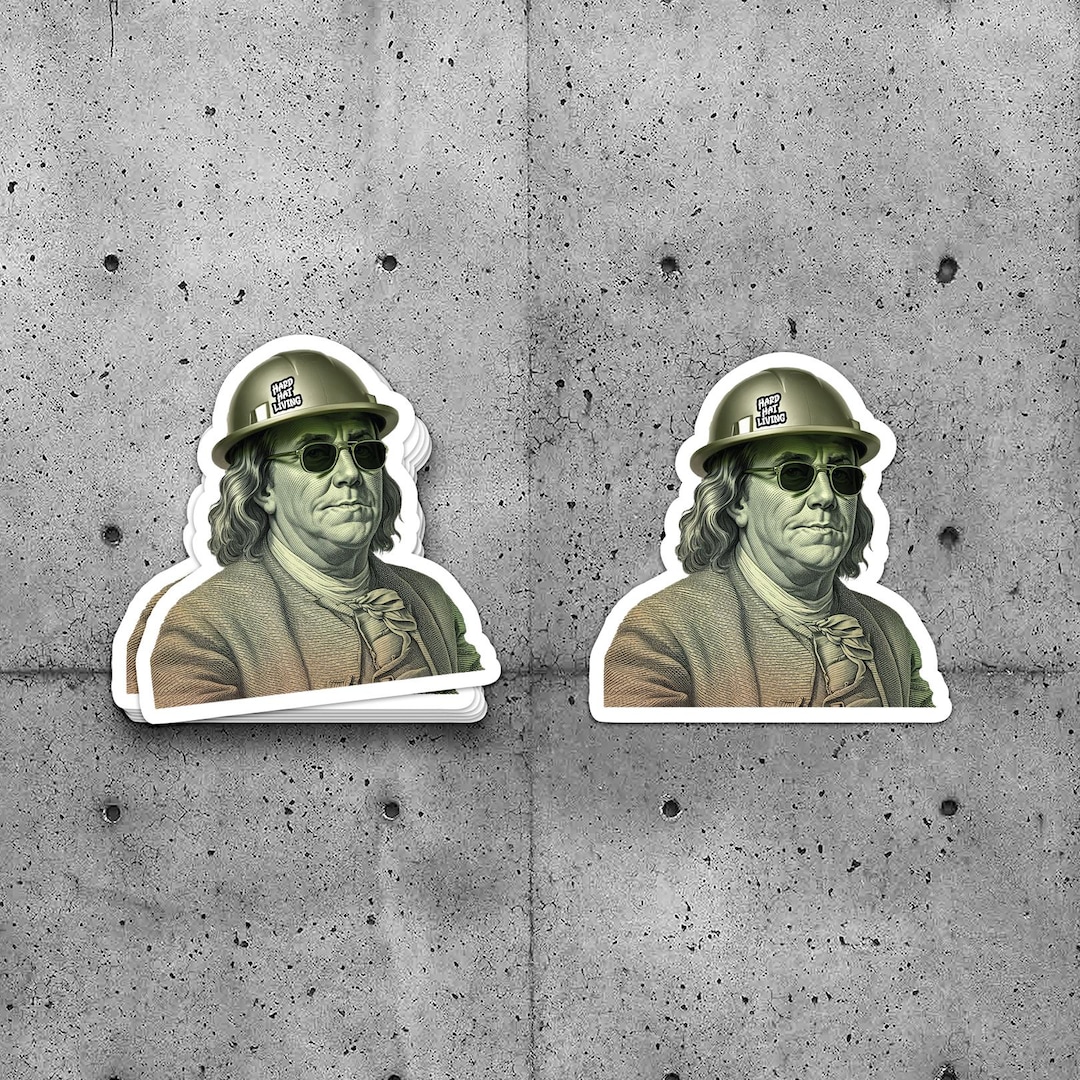 2 Pack - Hard Hat Sticker - Benjamin Bossman - Check Out Our Other ...
