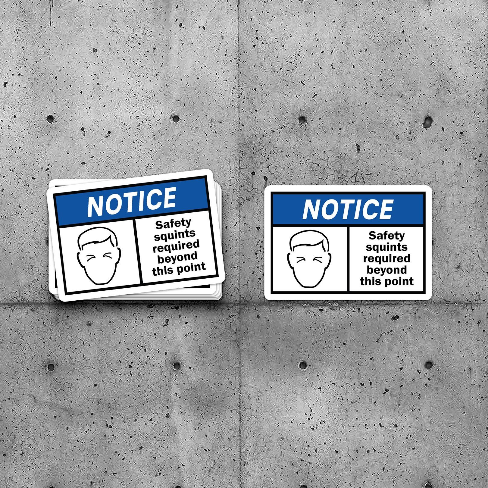 2 Pack - Hard Hat Sticker - Safety Squints- Check Out Our Other Sticker ...