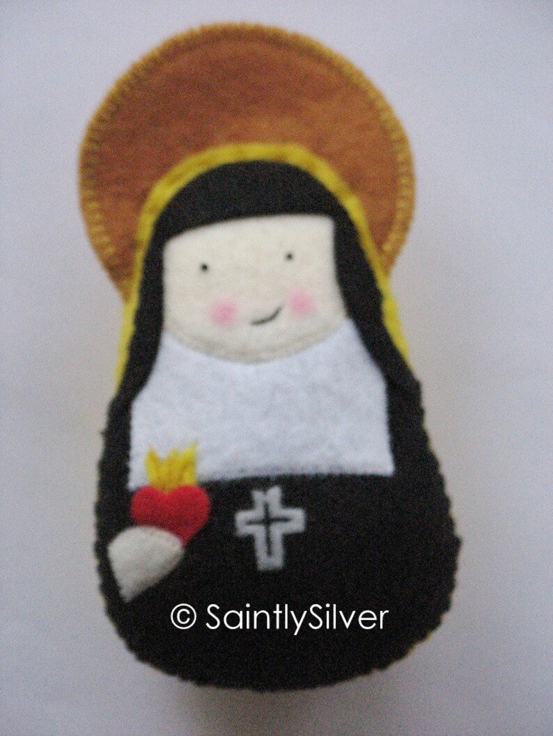 St. Jane Frances van Chantel Felt Saint Softie afbeelding 2