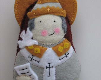 St. Gregory the Great Felt Saint Softie