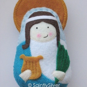 St. Cecilia Felt Saint Softie image 1