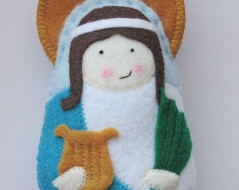 St. Cecilia Felt Saint Softie